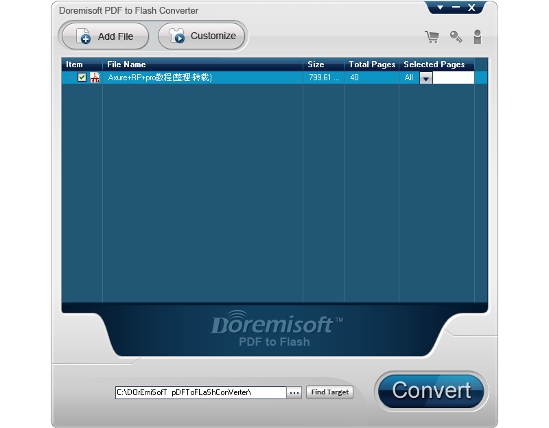 Doremisoft PDF to Flash Converter 4.0.4 full